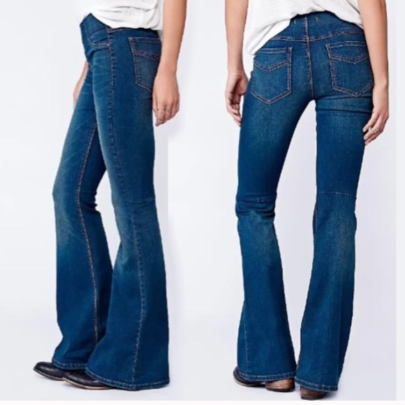 flare pull on jeggings